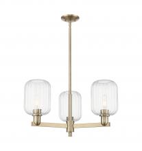 Innovations Lighting 716-3CR-CB-G460-7CL - Preston Cylinder - 3 Light - 18 inch - Champagne Bronze - Flush Mount