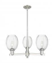 Innovations Lighting 716-3CR-SN-G459-6CL - Preston Bulb - 3 Light - 18 inch - Satin Nickel - Flush Mount