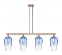 Innovations Lighting 716-4I-AC-G484-7SB - Brookhaven Flute - 4 Light - 48 inch - Antique Copper - Cord hung - Island Light