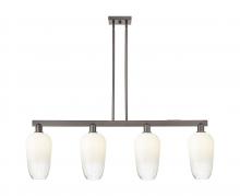 Innovations Lighting 716-4I-OB-G484-7OP - Brookhaven Flute - 4 Light - 48 inch - Oil Rubbed Bronze - Cord hung - Island Light