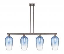 Innovations Lighting 716-4I-OB-G484-7SB - Brookhaven Flute - 4 Light - 48 inch - Oil Rubbed Bronze - Cord hung - Island Light