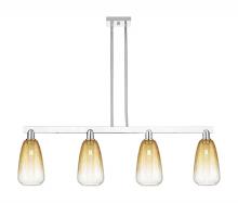 Innovations Lighting 716-4I-PC-G480-6AM - Brookhaven Almond - 4 Light - 48 inch - Polished Chrome - Cord hung - Island Light
