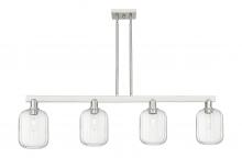 Innovations Lighting 716-4I-SN-G460-7CL - Preston Cylinder - 4 Light - 48 inch - Brushed Satin Nickel - Cord hung - Island Light