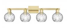 Innovations Lighting 716-4W-SG-G1215-6 - Athens Water Glass - 4 Light - 33 inch - Satin Gold - Bath Vanity Light
