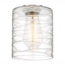  G1113 - Cobbleskill Light 5 inch Deco Swirl Glass