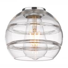  G556-6CL - Rochester - 6" Glass - Clear Deco Swirl Shade