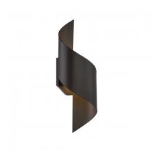  WS-W34517-BZ - Helix Outdoor Wall Sconce Light