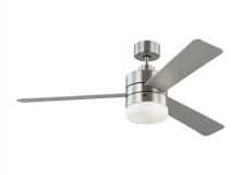  3ERAR52BSD - Era 52" Dimmable LED Indoor/Outdoor Brushed Steel Ceiling Fan with Light Kit, Remote Control and