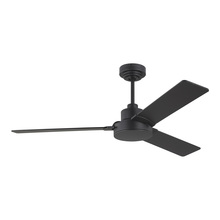  3JVR52MBK - Jovie 52" Indoor/Outdoor Midnight Black Ceiling Fan with Wall Control and Manual Reversible Moto