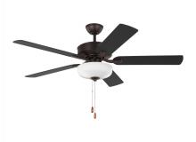  5LD52BZD - Linden 52'' traditional dimmable LED indoor bronze ceiling fan with light kit and reversible
