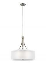  6537303-962 - Elmwood Park traditional 3-light indoor dimmable ceiling pendant hanging chandelier pendant light in