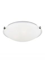  7543503-962 - Clip Ceiling transitional 3-light indoor dimmable flush mount in brushed nickel silver finish with s