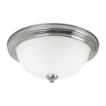  77065-05 - Geary transitional 3-light indoor dimmable ceiling flush mount fixture in chrome silver finish with