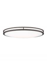  7950893S-71 - Mahone traditional dimmable indoor large LED oval 1-light flush mount ceiling fixture in an antique