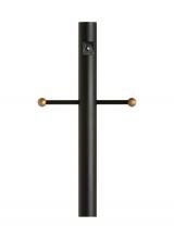  8114-12 - Outdoor Posts traditional -light outdoor exterior aluminum post with ladder rest and photo cell in b