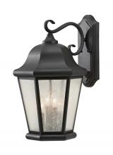  OL5904BK - Martinsville traditional 4-light outdoor exterior extra large wall lantern sconce in black finish wi