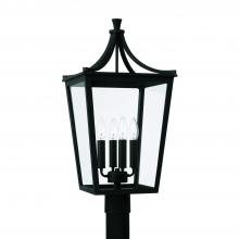 Capital 947943BK - 4-Light Outdoor Post-Lantern