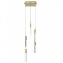 Avenue Lighting HF1900-5-GL-BB-C - The Original Glacier Collection 5 Light Clear Crystal Multi Port Pendant