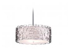  HF1702-PN - Ventura Blvd. Collection Metal Oval Pattern Round Hanging Fixture