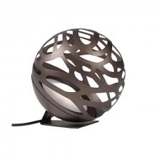  FL2514-BZ - LED Floor Lamp with Organic Shaped Laser Cut Metal Sphere Shade