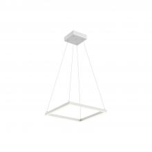  PD88118-WH - Piazza 18-in White LED Pendant