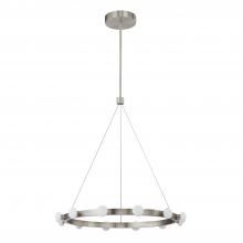  PD63428-BN - Rezz 28-in Brushed Nickel LED Pendant