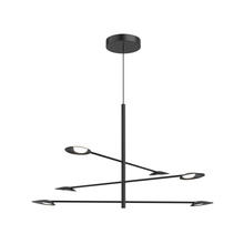  CH90136-BK - Rotaire 36-in Black LED Chandeliers