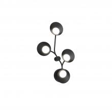  WS90120-BK - Rotaire Black LED Wall Sconce