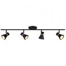  C0287 - Alto 4 Light LED Directional Light Matte Black and Satin Brass