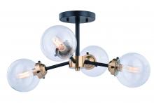  C0194 - Orbit 20-in Semi Flush Ceiling Light Oil Rubbed Bronze and Muted Brass