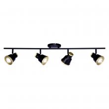  C0208 - Fairhaven 4L LED Directional Ceiling Light Textured Black and Natural Brass