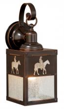  T0110 - Trail 5-in Horse Outdoor Wall Light Burnished Bronze