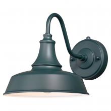  T0482 - Dorado 9-in Outdoor Wall Light Hunter Green and White