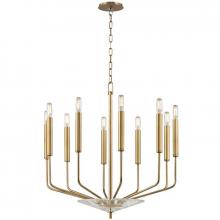  2610-AGB - 10 LIGHT CHANDELIER