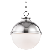  4025-PN - 1 LIGHT LARGE PENDANT