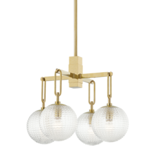  7104-AGB - 4 LIGHT CHANDELIER