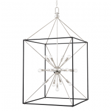  8927-PN/BK - 25 LIGHT CHANDELIER