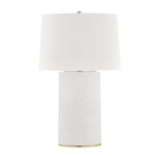  L1376-AGB/WH - 1 LIGHT TABLE LAMP