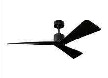  3ADR52BKBK - Adler 52-inch indoor/outdoor Energy Star ceiling fan in matte black finish with matte black blades