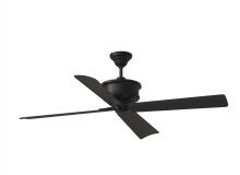 4SBWR56MBK - Subway 56" Indoor/Outdoor Midnight Black Ceiling Fan with Handheld Remote Control