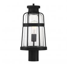  V6-L5-2944-BK - Quinton 1-Light Outdoor Post Lantern in Matte Black Outdoor