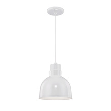  RDBC10-WH - Cord Hung Deep Bowl Shade