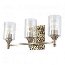 Lucas McKearn BB1158S-3 - Mosaic 3-Light Vanity Light In Antique Silver