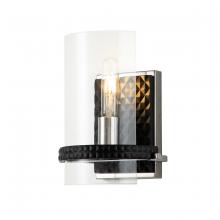  BB91598-1 - Mazant 1 Light Wall Sconce In Black And Chrome