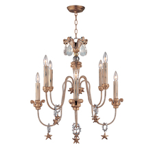  CH1111 - Mignon 8 Light Two-tier Antique Gold Chandelier