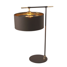  EL/BALANCE/TLB - Modern Balance Brown and Polished Brass Accent Table Lamp