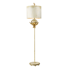  FL1183 - Trellis Off-White and Bronze Floor Lamp Traditional Outdoor Inspired Décor