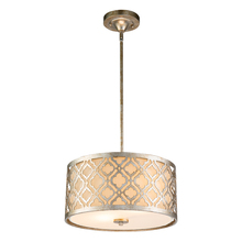  GN/LEMURIA/P/M - Lemuria Medium 2-Light Pendant/semi flush in Warm Distressed Gold