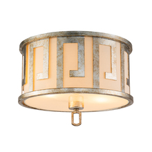  GN/Lemuria/F-S - Lemuria 2 Light Flush mount Ceiling in Distressed Silver Traditional By Lucas McKearn