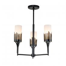  CH20319BLK-3 - Sawgrass 3 Lt Chandelier in Black